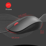 Lenovo Thinkplus M80 Rato Ergonómico Leve para Portátil de Escritório, Com Fios, Sem Fios