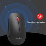 Lenovo Thinkplus M80 Rato Ergonómico Leve para Portátil de Escritório, Com Fios, Sem Fios