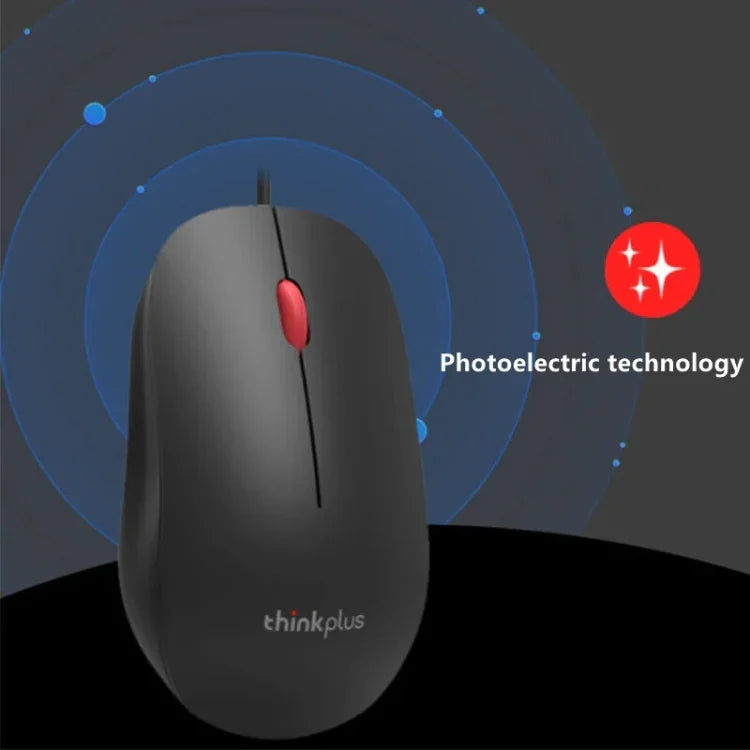 Lenovo Thinkplus M80 Rato Ergonómico Leve para Portátil de Escritório, Com Fios, Sem Fios
