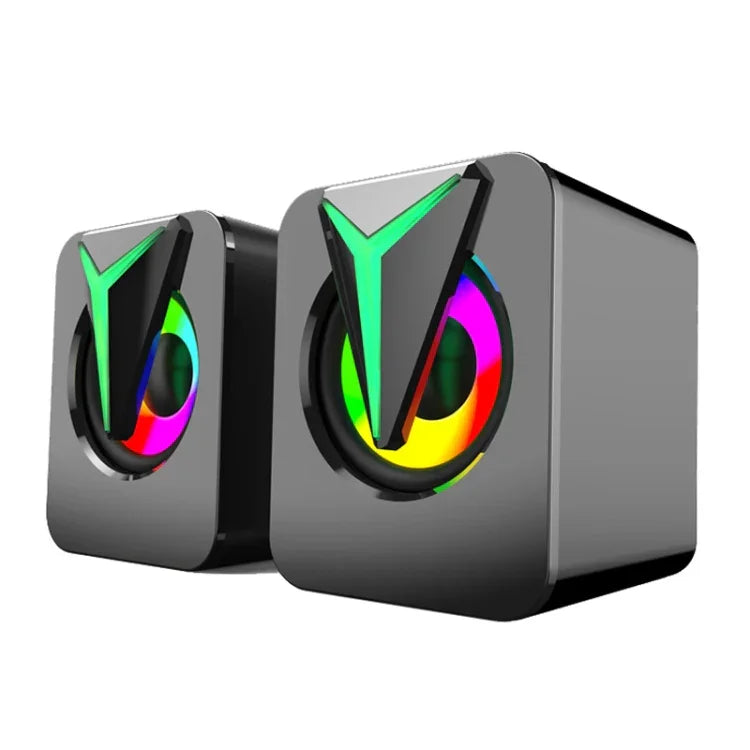 Coluna de Computador de Secretária com Iluminação Colorida RGB FT-25-1