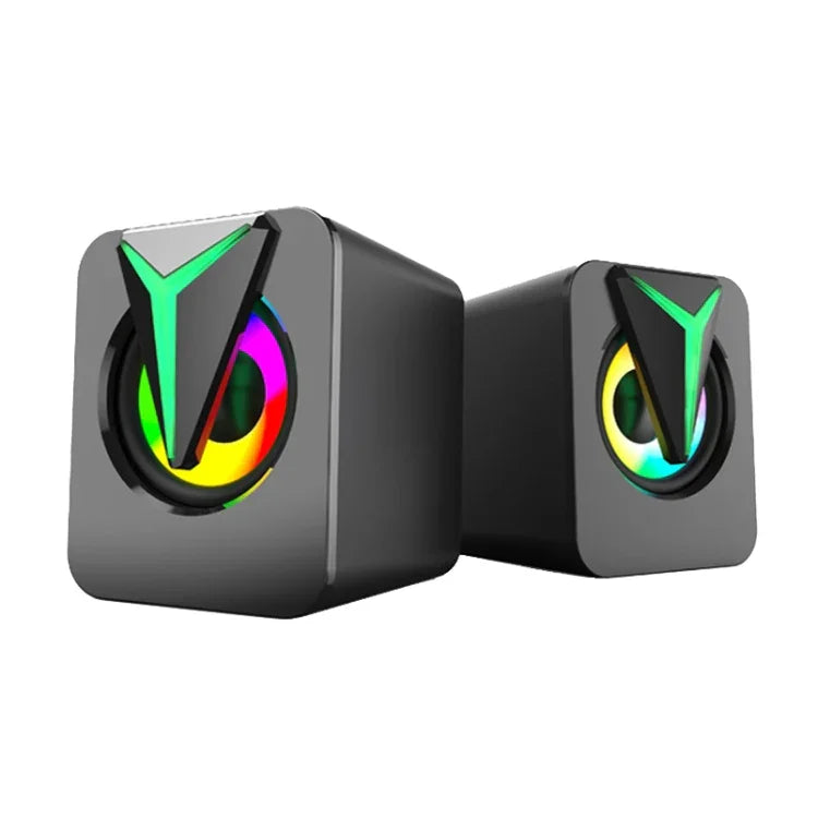 Coluna de Computador de Secretária com Iluminação Colorida RGB FT-25-1