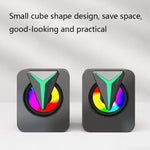Coluna de Computador de Secretária com Iluminação Colorida RGB FT-25-1