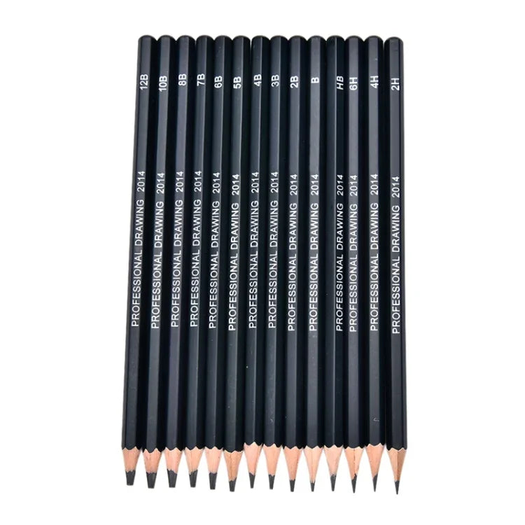 Conjunto de Lápis de Grafite para Esboço e Desenho