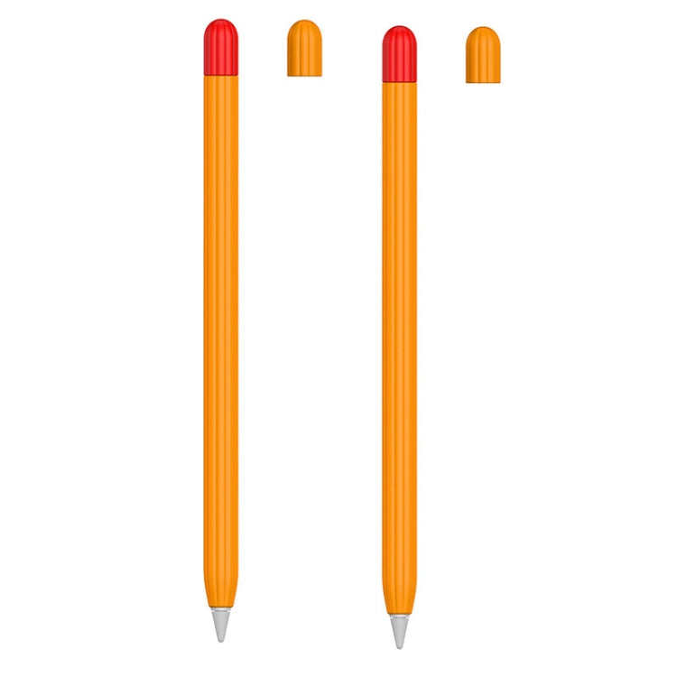 2 Sets 5 In 1 Stylus Silicone Protective Cover + Two-Color Pen Cap + 2 Nib Cases Set, For Apple Pencil 1 (Orange), For Apple Pencil 1 (Matcha Green), For Apple Pencil 1 (Pink), For Apple Pencil 1 (Black), For Apple Pencil 1 (Blue)                      ...