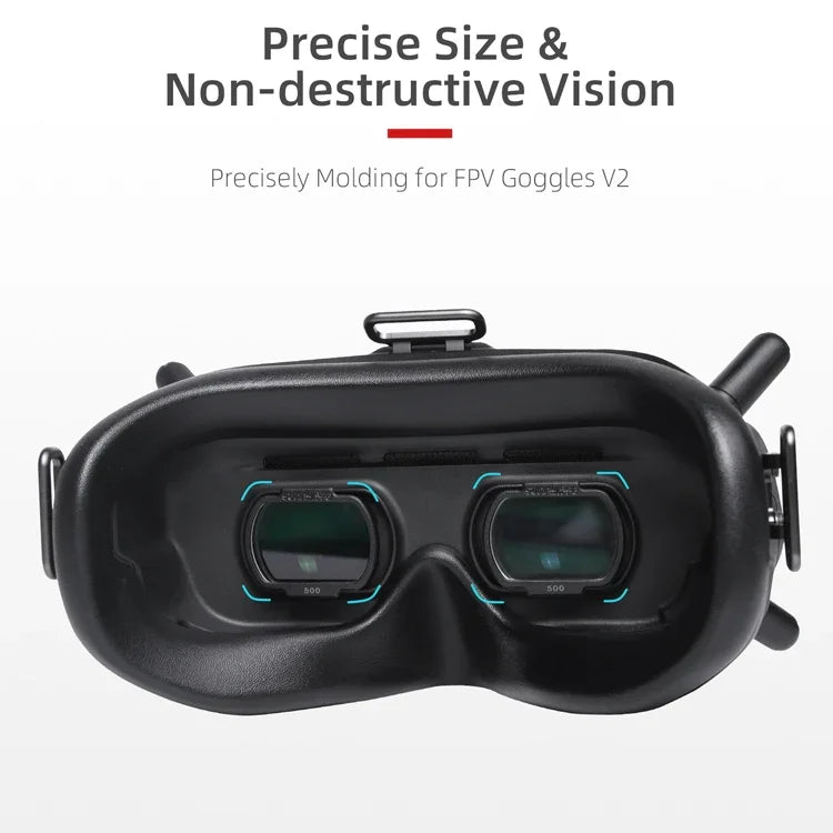 Sunnylife FV-Q9334 2 PCS Lentes de Miopia Lentes Corretivas Asféricas para DJI FPV Goggles V2, 100 Graus, 150 Graus, 200 Graus, 250 Graus, 300 Graus, 350 Graus, 400 Graus, 450 Graus, 500 Graus, 550 Graus, 600 Graus, 700 Graus, 800 Graus