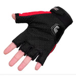 PRO-BIKER PRO01C Luvas de ciclismo outdoor para motocicleta, proteção antiderrapante e anticaída, luvas de meio dedo, M, L, XL, XXL