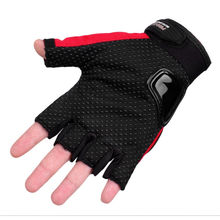 PRO-BIKER PRO01C Luvas de ciclismo outdoor para motocicleta, proteção antiderrapante e anticaída, luvas de meio dedo, M, L, XL, XXL