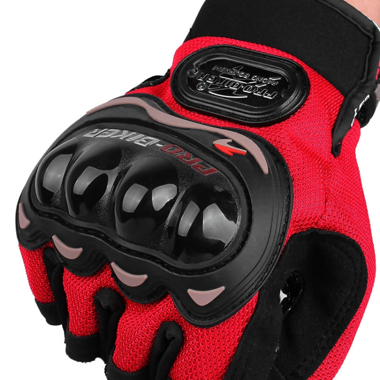 PRO-BIKER PRO01C Luvas de ciclismo outdoor para motocicleta, proteção antiderrapante e anticaída, luvas de meio dedo, M, L, XL, XXL