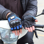 PRO-BIKER PRO01C Luvas de ciclismo outdoor para motocicleta, proteção antiderrapante e anticaída, luvas de meio dedo, M, L, XL, XXL