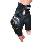 PRO-BIKER PRO01C Luvas de ciclismo outdoor para motocicleta, proteção antiderrapante e anticaída, luvas de meio dedo, M, L, XL, XXL