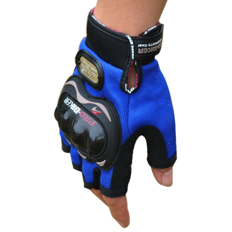 PRO-BIKER PRO01C Luvas de ciclismo outdoor para motocicleta, proteção antiderrapante e anticaída, luvas de meio dedo, M, L, XL, XXL