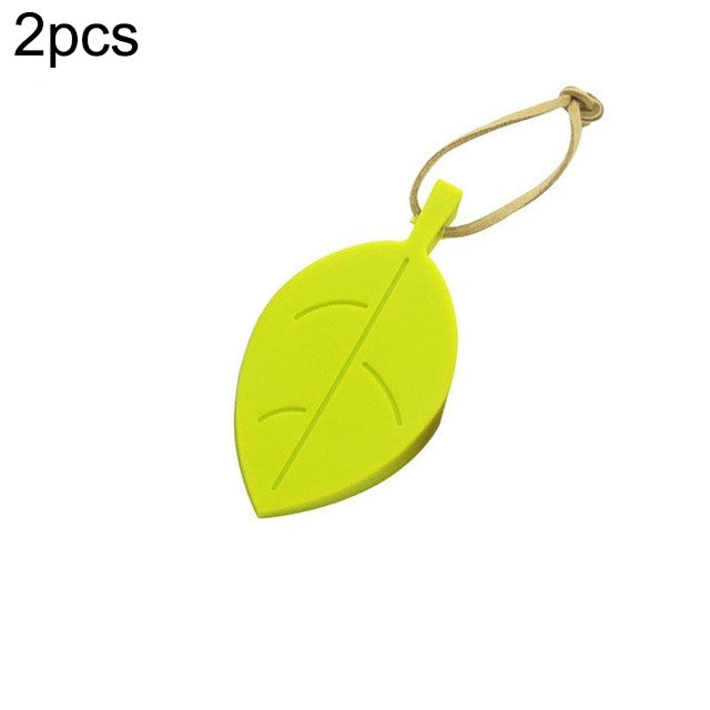 2 PCS Batente de Porta Criativo em Silicone em Forma de Folha Proteção Infantil Anti-Pinchamento Almofada de Segurança para Porta