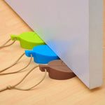 2 PCS Batente de Porta Criativo em Silicone em Forma de Folha Proteção Infantil Anti-Pinchamento Almofada de Segurança para Porta