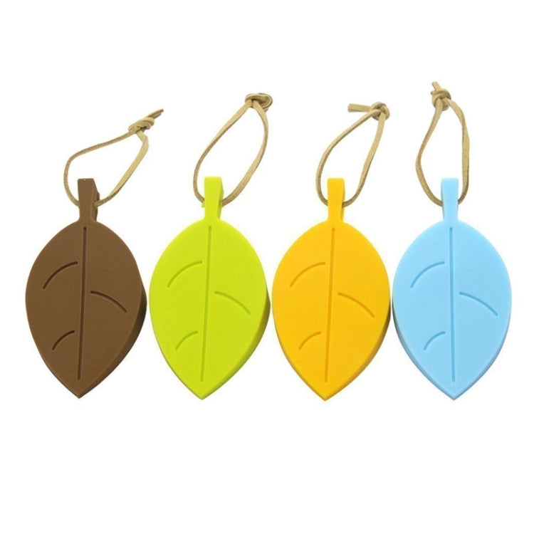 2 PCS Batente de Porta Criativo em Silicone em Forma de Folha Proteção Infantil Anti-Pinchamento Almofada de Segurança para Porta