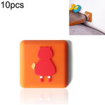10 PCS Almofada Anti-impacto para Puxador de Porta e Parede em Silicone