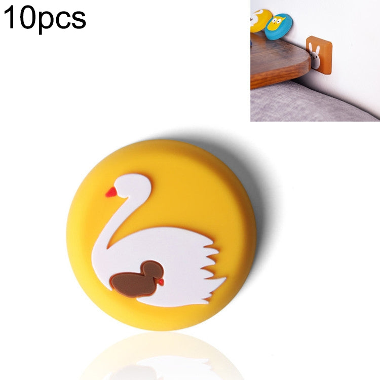10 PCS Almofada Anti-impacto para Puxador de Porta e Parede em Silicone