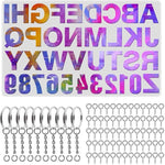Conjunto de 111 Peças Molde de Silicone para Pendente de Espelho DIY, Conjunto de Pendentes de Epóxi Cristal, 111 Peças/Conjunto