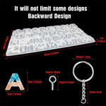 Conjunto de 111 Peças Molde de Silicone para Pendente de Espelho DIY, Conjunto de Pendentes de Epóxi Cristal, 111 Peças/Conjunto
