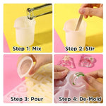 Conjunto de 111 Peças Molde de Silicone para Pendente de Espelho DIY, Conjunto de Pendentes de Epóxi Cristal, 111 Peças/Conjunto