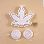 DIY Crystal Epoxy Mold Maple Leaf Ashtray Tooth Grinding Cigarette Grinding Combination Silicone Mold, Maple Leaf  Shape
