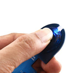 Cartão ferramenta multifunções 8 em 1 em aço inoxidável para campismo e sobrevivência com luz, preto, azul