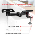 Vaydeer TJ2011 Suporte para Mão de Computador Tapete de Rato Suporte Metálico para Braço Preguiçoso Almofada para Pulso em Consola