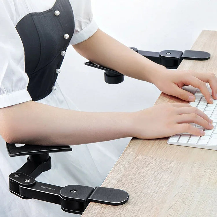 Vaydeer TJ2011 Suporte para Mão de Computador Tapete de Rato Suporte Metálico para Braço Preguiçoso Almofada para Pulso em Consola
