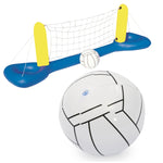 Brinquedos de Praia para Adultos, Crianças e Pais e Filhos para Piscina, Brinquedos Infláveis de Bola de Praia, Estilo:, 52133 Rede de Voleibol + Bola, 52123 Porta de Andebol + Bola, Conjunto 2 em 1 + 2 Bolas, Conjunto 3 em 1 + 3 Bolas