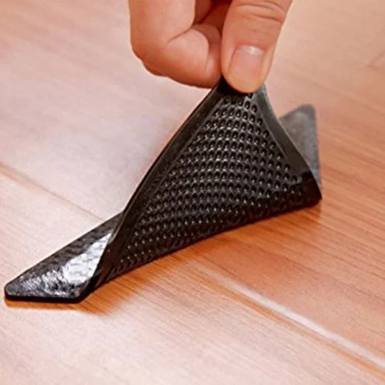 Conjunto de 4 Tapetes Reutilizáveis Antiderrapantes e Laváveis para Casa, Banho e Sala de Estar