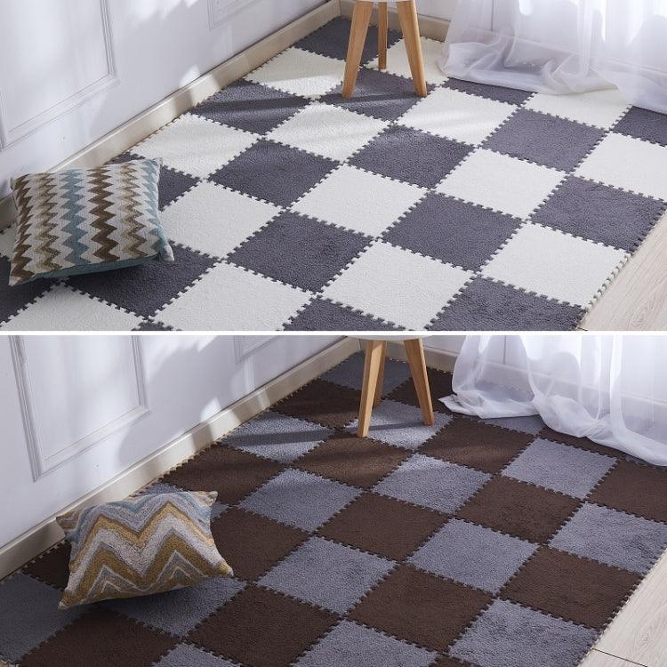 2 Tapetes Macios para Sala, Quarto e Crianças, Patchwork Mágico, Quebra-cabeças, Cabeças para Escalada, Tapete para Bebé 30x30cm, Cores Variadas