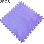 2 Tapetes Macios para Sala, Quarto e Crianças, Patchwork Mágico, Quebra-cabeças, Cabeças para Escalada, Tapete para Bebé 30x30cm, Cores Variadas