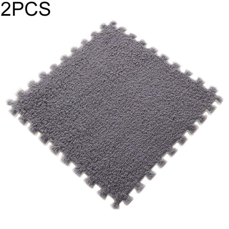 2 Tapetes Macios para Sala, Quarto e Crianças, Patchwork Mágico, Quebra-cabeças, Cabeças para Escalada, Tapete para Bebé 30x30cm, Cores Variadas