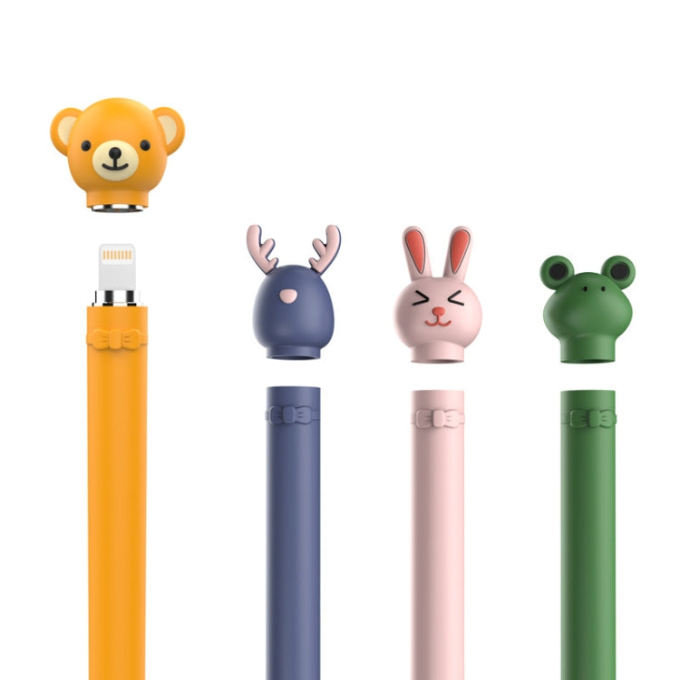 Capa Protetora de Silicone para Caneta Capacitiva de Desenho Animado Antiderrapante e Anti-Queda, Para Apple Pencil 1