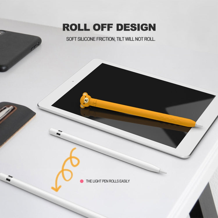 Capa Protetora de Silicone para Caneta Capacitiva de Desenho Animado Antiderrapante e Anti-Queda, Para Apple Pencil 1