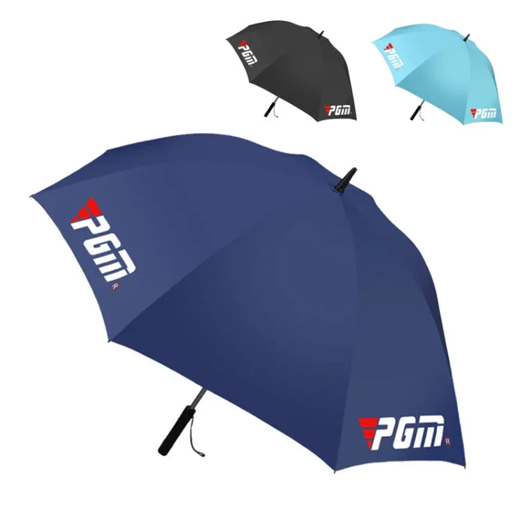 Guarda-chuva de Golfe PGM YS005 com Ventoinha Eléctrica Incorporada e Proteção Solar, Azul Escuro, Preto, Azul Lago