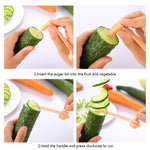 Carrot Spiral Slicer Vegetable Potato Cutter, Carrot Spiral Slicer (Blue)