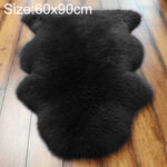 Almofada de Sofá de Lã Real Pura Tapete de Pele de Carneiro Inteira para Decoração de Janela, 60x90cm, 65x100cm, 65x110cm, 80x120cm