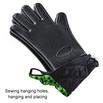 Luvas de Silicone Estendidas Antiderrapantes, Resistentes a Altas Temperaturas, Isolantes para Micro-ondas, Luvas Antitérmicas, Luvas de Silicone Estendidas