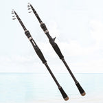 Vara de Pesca Telescópica de Carbono Luya, Secção Curta, 1,8m, 2,1m, 2,4m, 2,7m, 3,0m, 3,3m, 3,6m