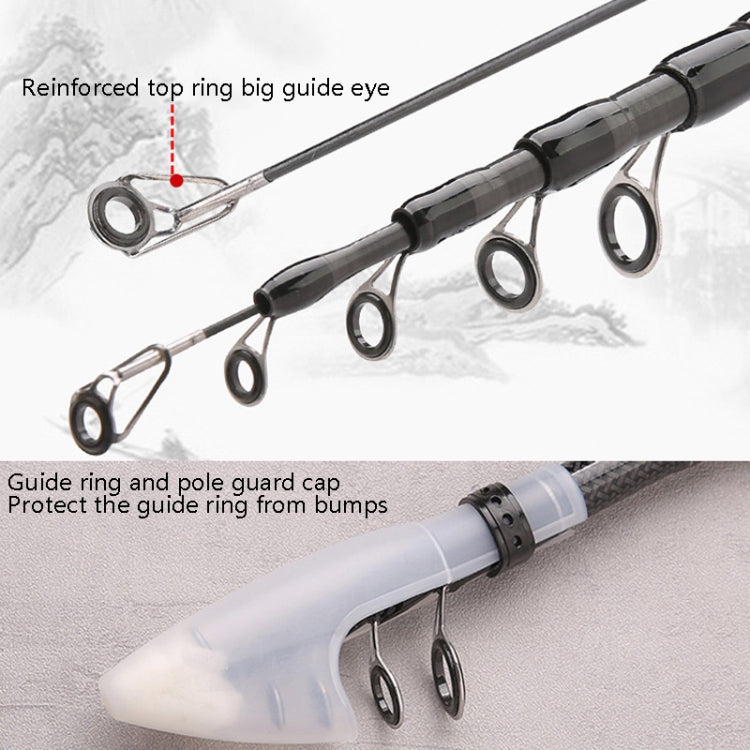 Vara de Pesca Telescópica de Carbono Luya, Secção Curta, 1,8m, 2,1m, 2,4m, 2,7m, 3,0m, 3,3m, 3,6m