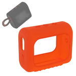 Capa de silicone para altifalante Bluetooth JBL GO3, estojo protetor portátil com mosquetão, Vermelho, Preto, Cinza Prateado, Laranja, Azul Escuro, Verde Menta, Verde Exército