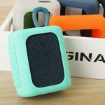 Capa de silicone para altifalante Bluetooth JBL GO3, estojo protetor portátil com mosquetão, Vermelho, Preto, Cinza Prateado, Laranja, Azul Escuro, Verde Menta, Verde Exército
