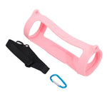 Capa protetora de silicone portátil para altifalante Bluetooth JBL Charge 4 com alça de ombro e mosquetão, Rosa, Vermelho, Azul, Preto, Cinza Prateado, Laranja, Verde Menta, Azul Marinho