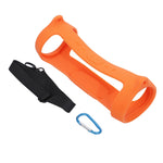 Capa protetora de silicone portátil para altifalante Bluetooth JBL Charge 4 com alça de ombro e mosquetão, Rosa, Vermelho, Azul, Preto, Cinza Prateado, Laranja, Verde Menta, Azul Marinho