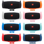 Capa protetora de silicone portátil para altifalante Bluetooth JBL Charge 4 com alça de ombro e mosquetão, Rosa, Vermelho, Azul, Preto, Cinza Prateado, Laranja, Verde Menta, Azul Marinho