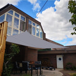 Vela de Sombra para Jardim ao Ar Livre, Toldo Impermeável Anti-UV, Tamanho: 2m x 4m, 2m x 4m