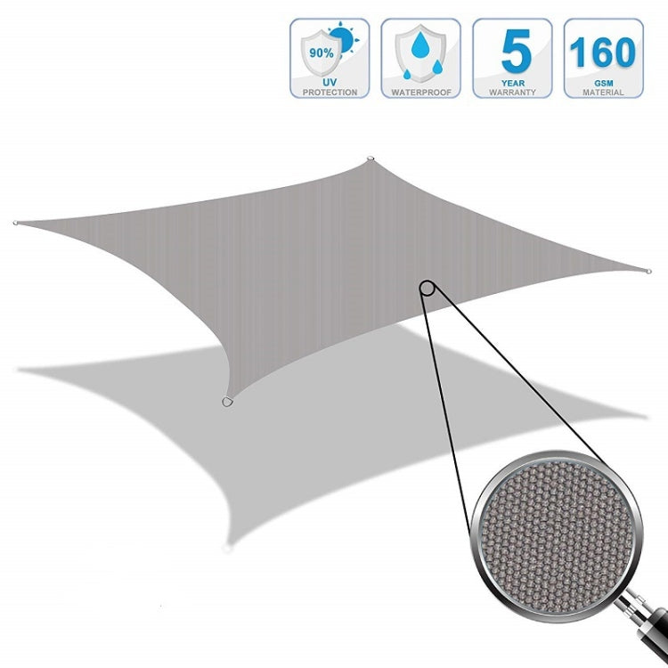 Vela de Sombra para Jardim ao Ar Livre, Toldo Impermeável Anti-UV, Tamanho: 2,5m x 3m, 2,5m x 3m
