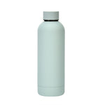 Garrafa de Água Esportiva Portátil em Aço Inoxidável Fosco para Exterior, Copo Isolante com Pintura em Borracha, Verde Musgo, Rosa Claro, Rosa Fumado, Laranja Cinábrio, Verde Branco, Caqui, Preto Tinta, Azul Lago, Verde Cinzento, Lilás, Índigo, Cinza