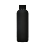 Garrafa de Água Esportiva Portátil em Aço Inoxidável Fosco para Exterior, Copo Isolante com Pintura em Borracha, Verde Musgo, Rosa Claro, Rosa Fumado, Laranja Cinábrio, Verde Branco, Caqui, Preto Tinta, Azul Lago, Verde Cinzento, Lilás, Índigo, Cinza
