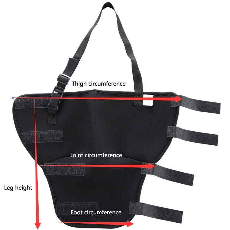Protector para Pernas Traseiras para Reabilitação Pós-Cirúrgica HJ19, Auxílio à Marcha, XS, S, M, L